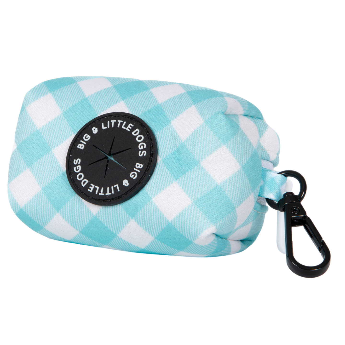 DOG POOP BAG HOLDER: Peppermint Gingham