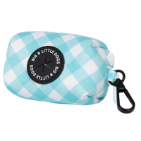 DOG POOP BAG HOLDER: Peppermint Gingham