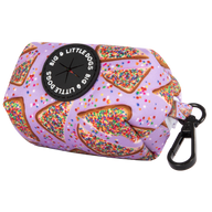 DOG POOP BAG HOLDER: Purple Fairy Bread