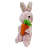 Pally Paws: Pink Easter Bunny Holding Carrot