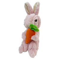 Pally Paws: Pink Easter Bunny Holding Carrot