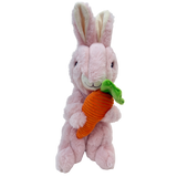 Pally Paws: Pink Easter Bunny Holding Carrot