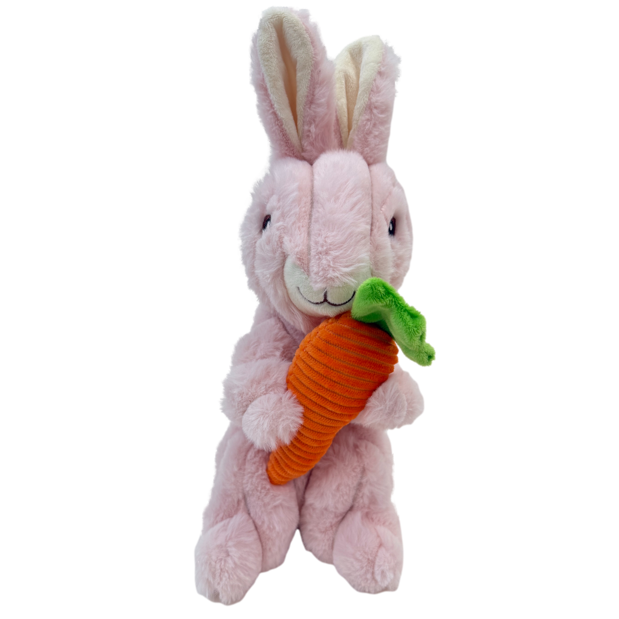 Pally Paws: Pink Easter Bunny Holding Carrot