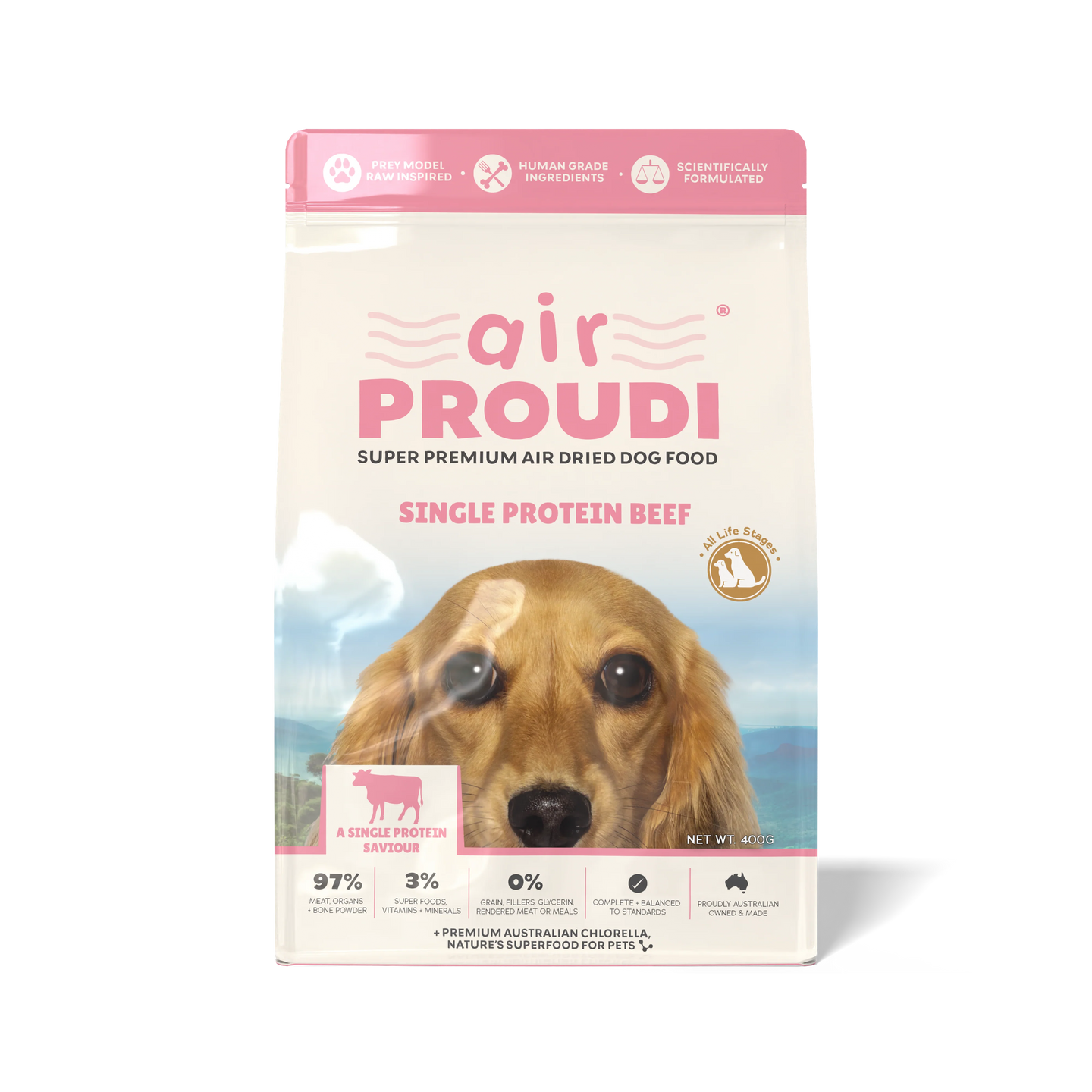 DOG FOOD | Proudi: airPROUDI - Single Protein Beef 400g