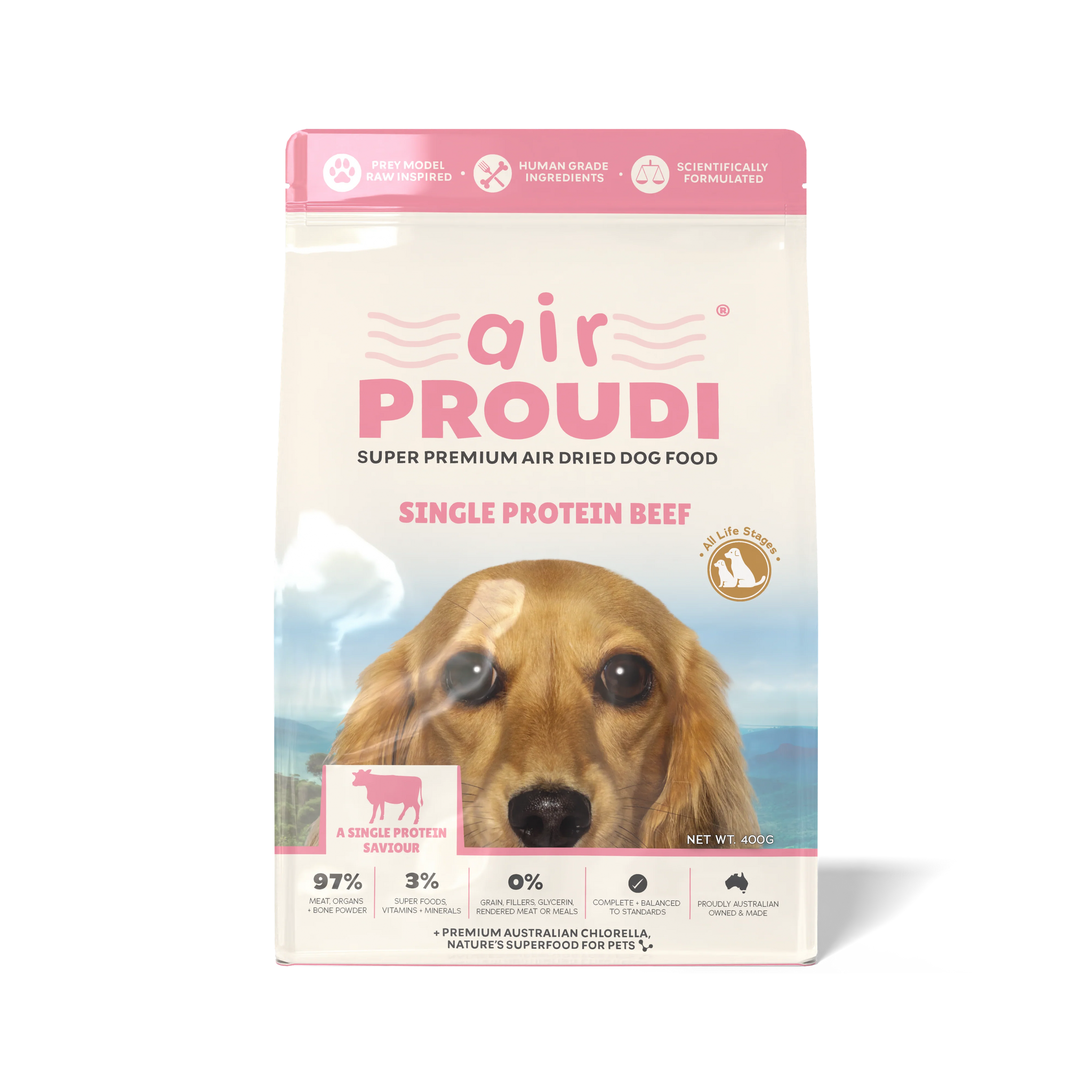 DOG FOOD | Proudi: airPROUDI - Single Protein Beef 400g