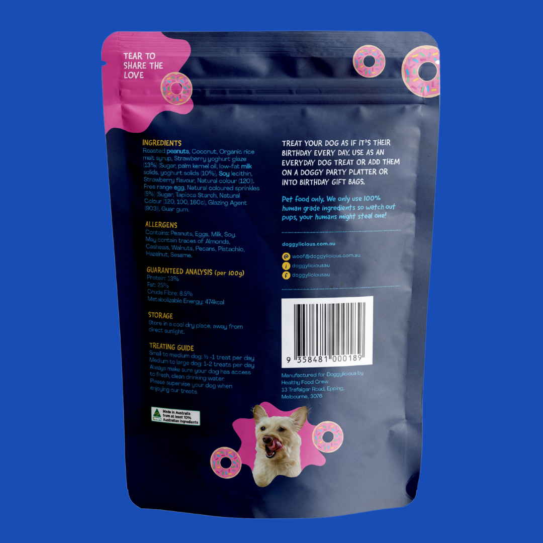 DOG TREATS | Doggylicious: Doggy Donut Treats 180g