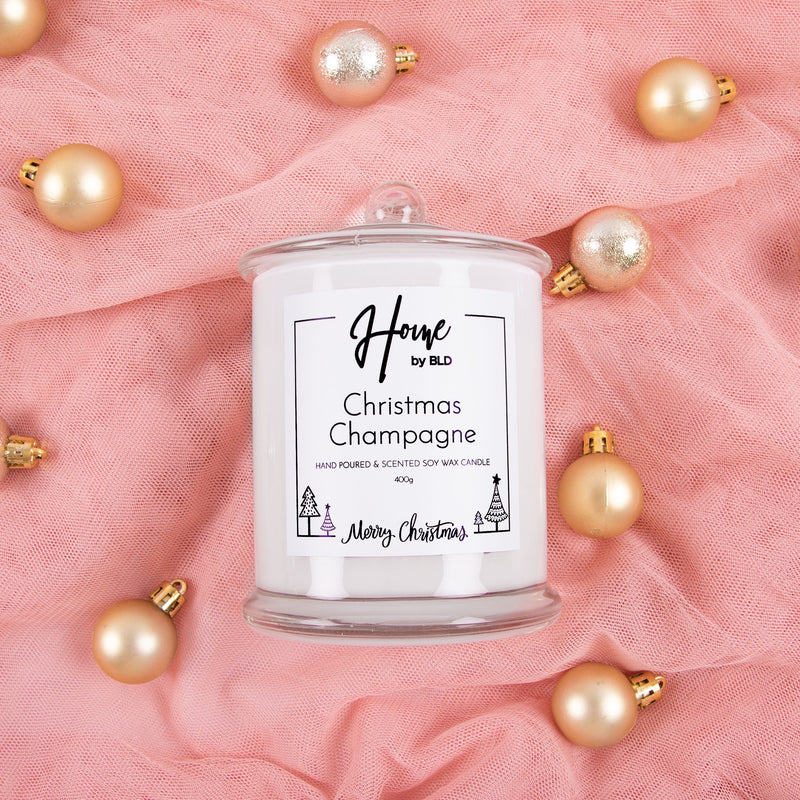 Home by BLD | Christmas Champagne Soy Candle {FINAL SALE}