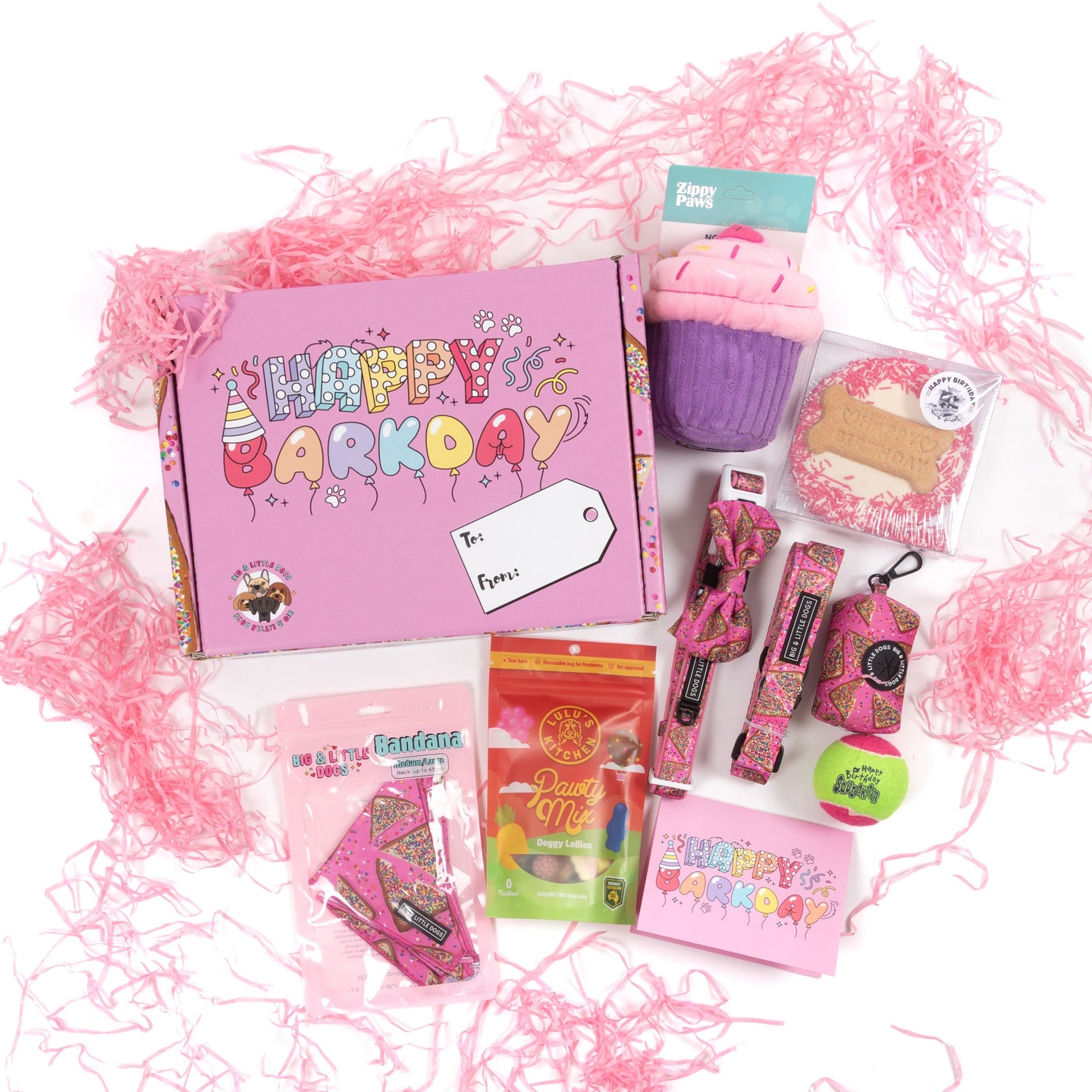 BIRTHDAY EXTRAVAGANZA BOX: "Pink Fairy Bread" Collar (SOLD OUT)