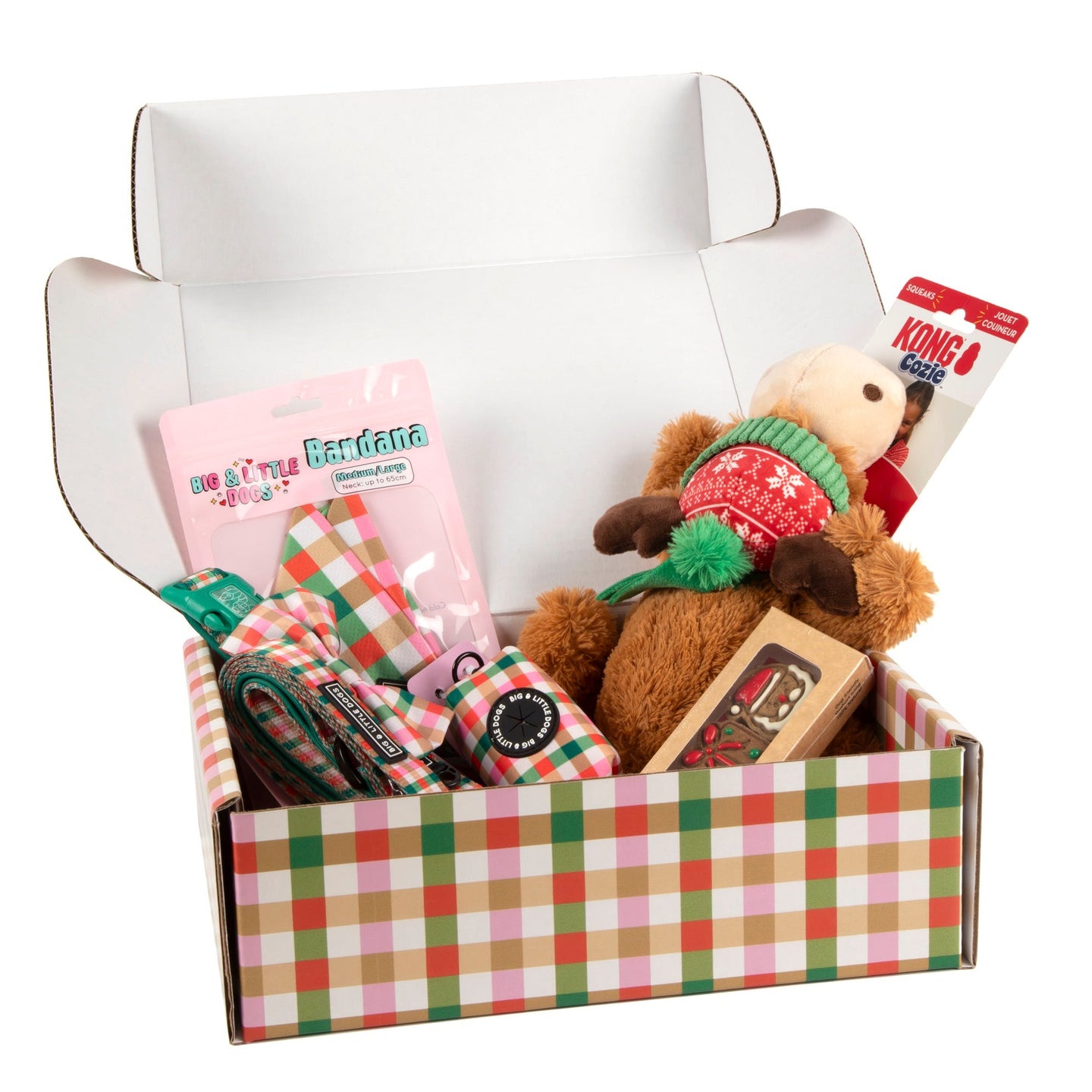 CHRISTMAS EXTRAVAGANZA BOX: "Candy Lane Plaid" Collar Only