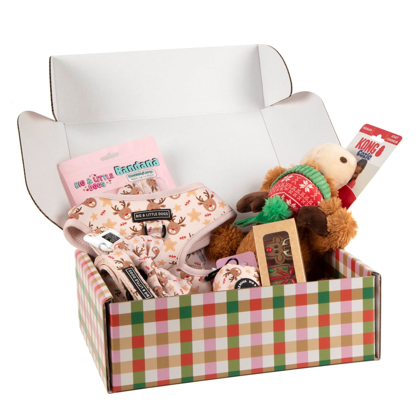 CHRISTMAS EXTRAVAGANZA BOX: "Dashing Through The Stars" Adjustable Harness & Collar