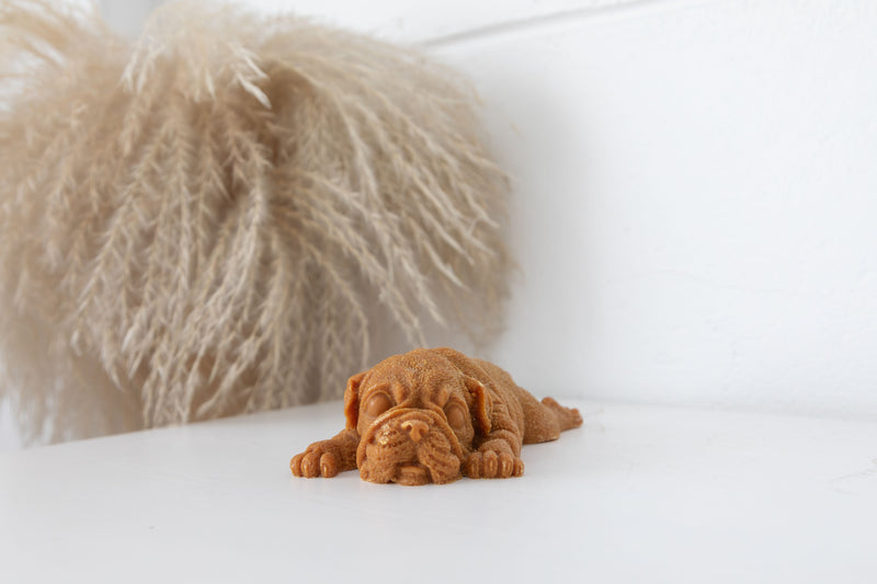 Home by BLD | Lychee & Guava Sorbet Scented BULLDOG PUPPY Wax Ornament (Tan) {FINAL SALE}