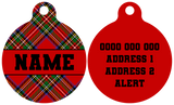 Pet ID Tag | Festive Tartan