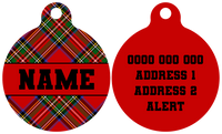 Pet ID Tag | Festive Tartan