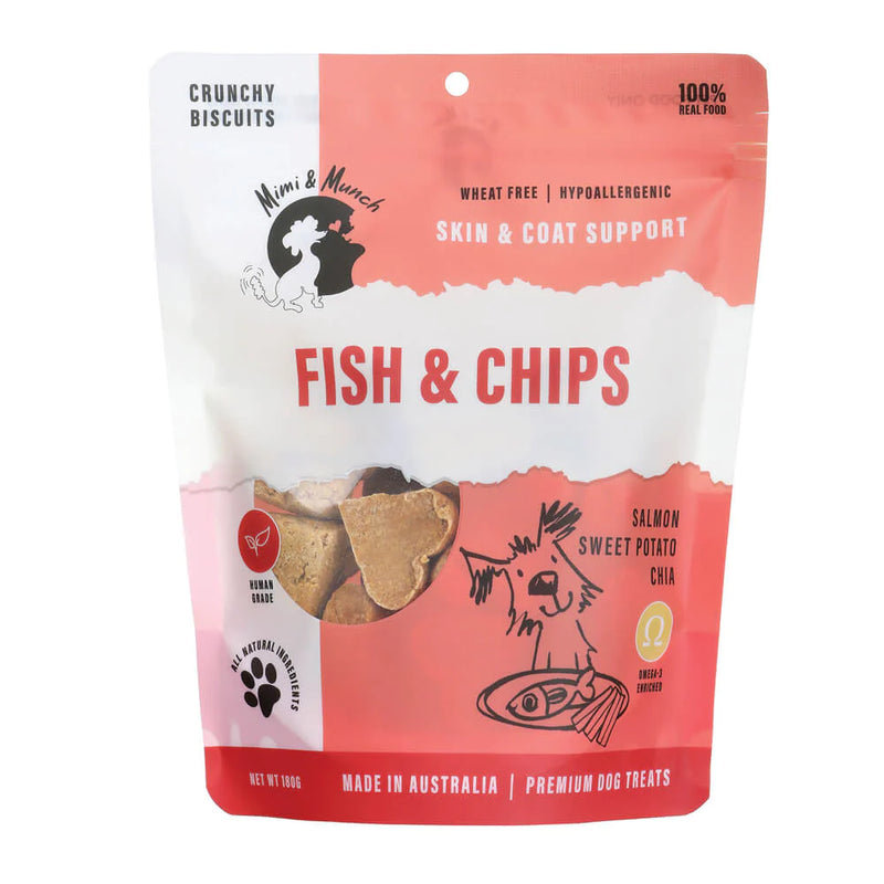 DOG TREATS | Mimi & Munch: Fish & Chips Biscuits (NEW)