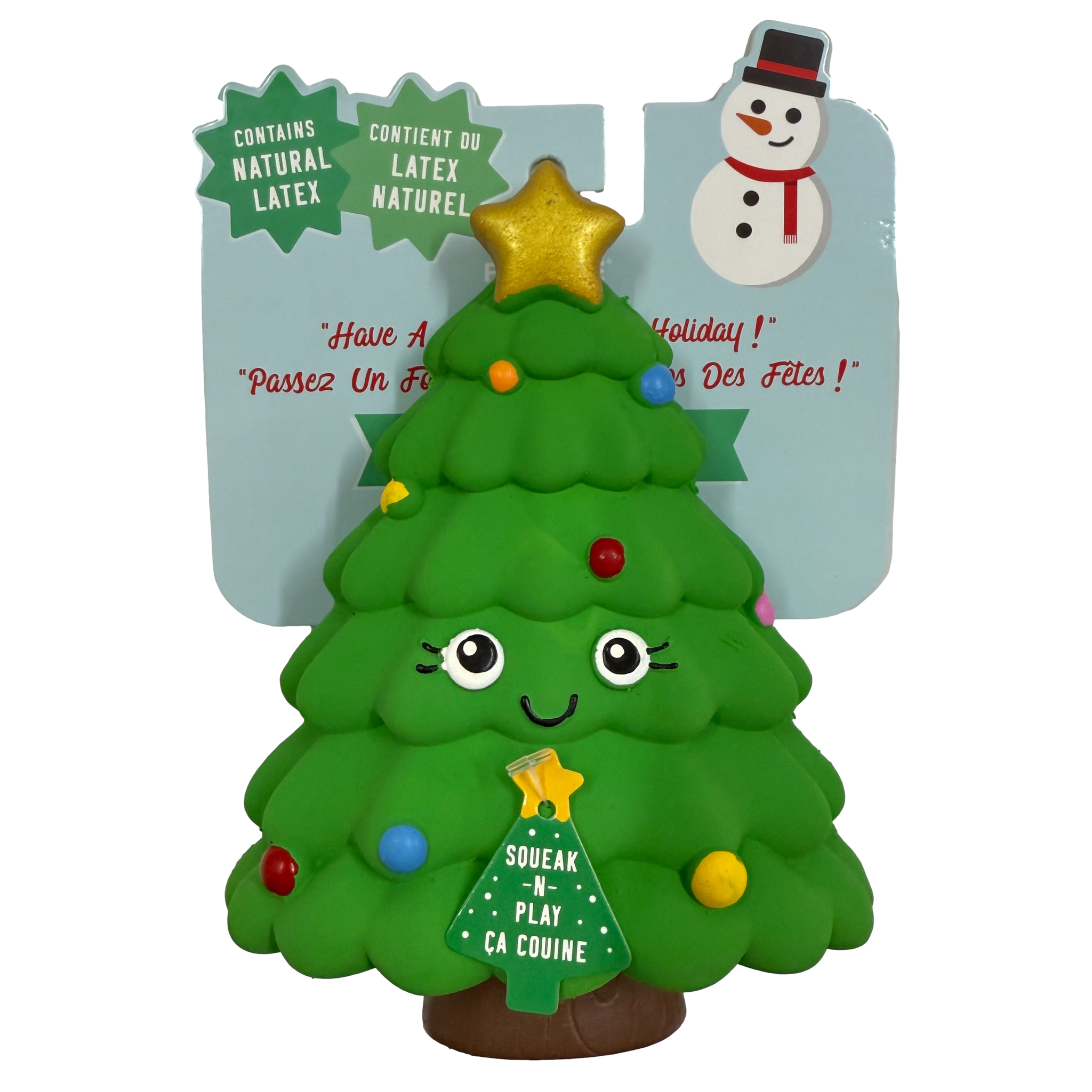Fringe Studio: Have A Tree-Mendous Holiday Latex Dog Toy