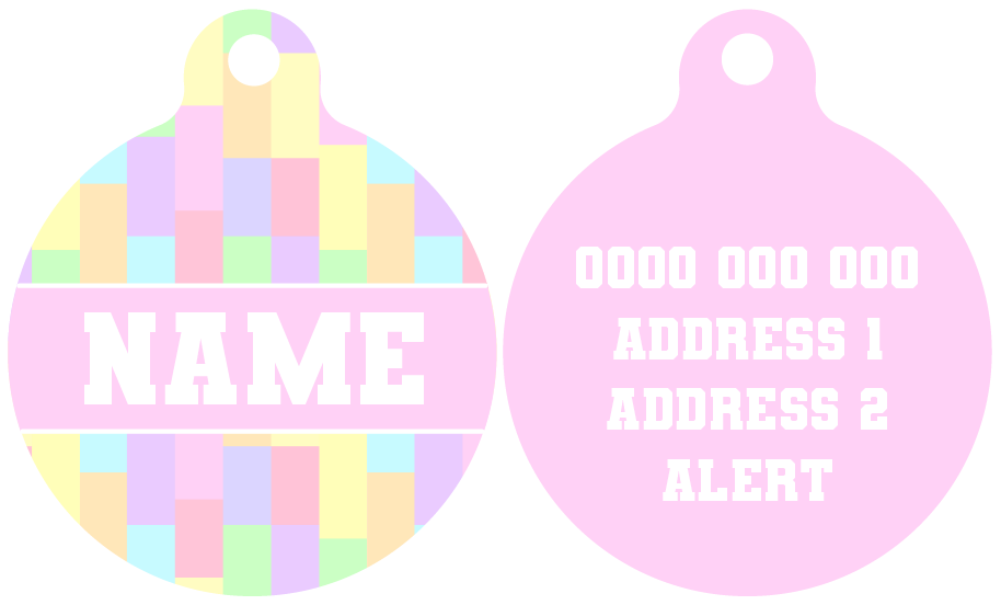 Pet ID Tag | Gelato (Pink)