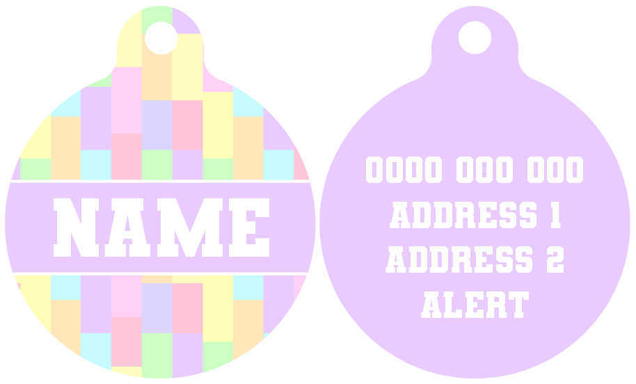 Pet ID Tag | Gelato (Purple)