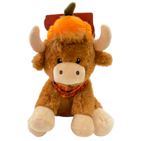 Giftable World: 10" Pumpkin Patch Highland Cow
