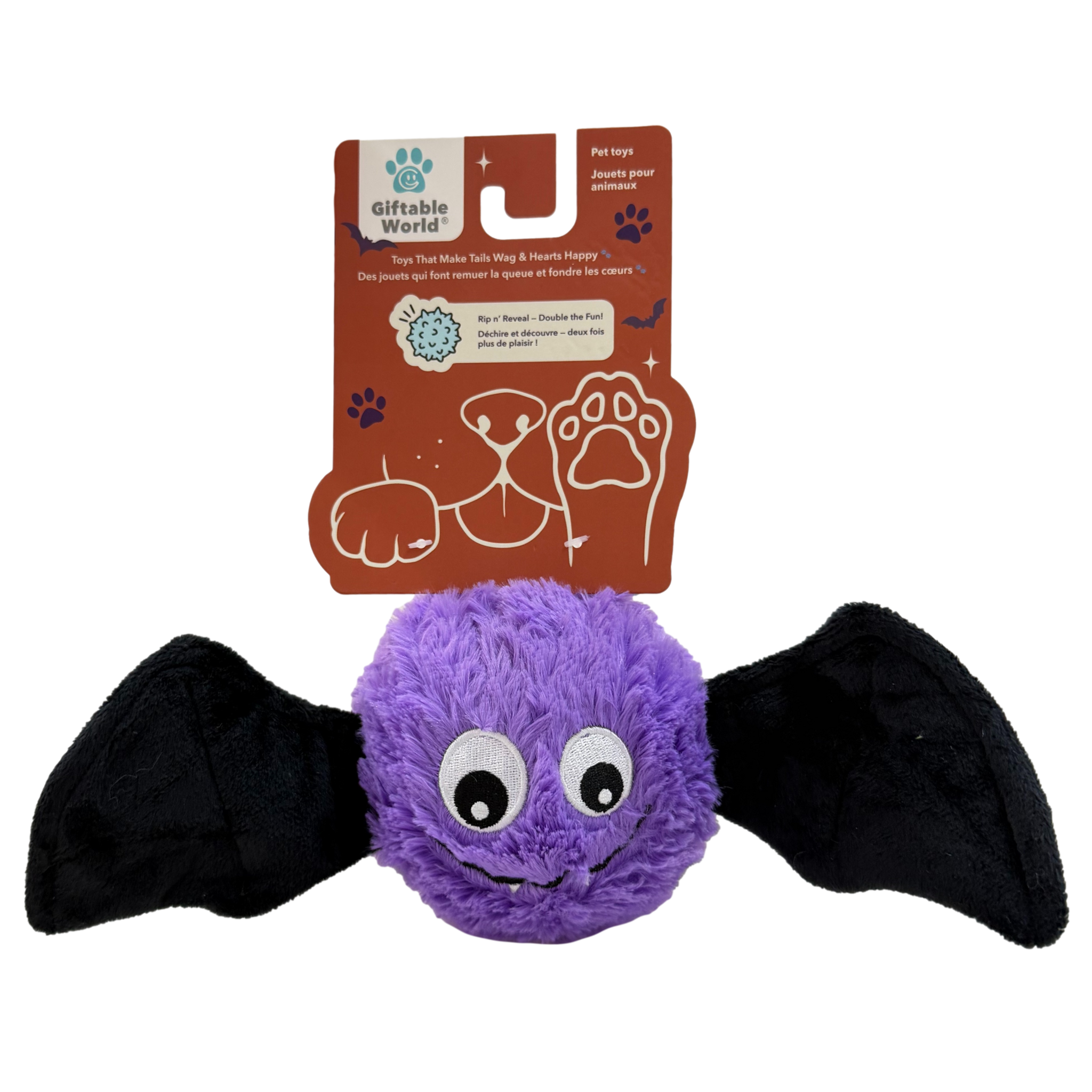 Giftable World: 5" Bouncing Bat w/ Squeaker Ball & Crinkle