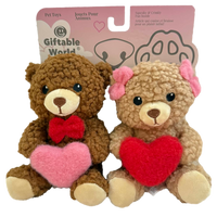 Giftable World: 6" Lovey & Dovey Bears - 2 Pack