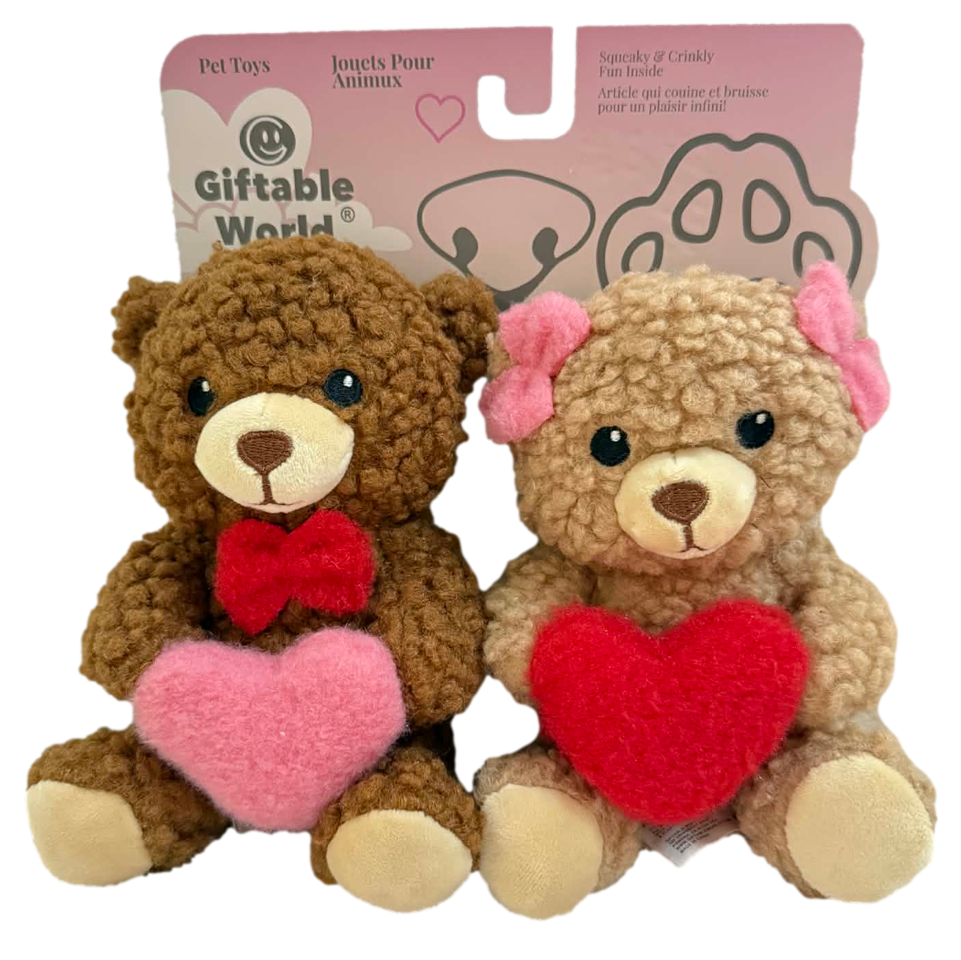 Giftable World: 6" Lovey & Dovey Bears - 2 Pack