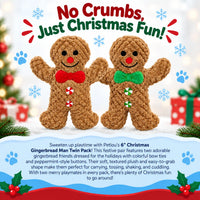 Petlou: Christmas Twin Pack Gingerbread Man 6"