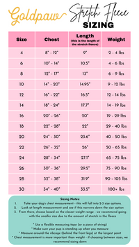 DOG STRETCH FLEECE | Goldpaw: Fluro Pink