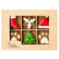 DOG TREATS | Golden BARKery: Christmas 12 Pup Biscuits Box