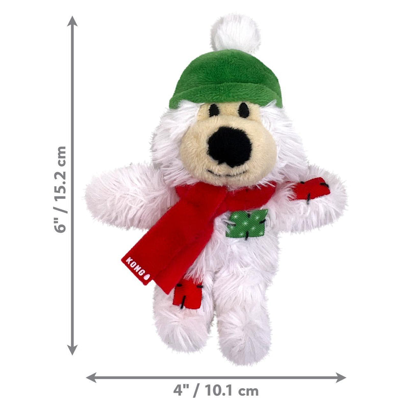 KONG (CAT): Christmas Holidays Softies Plush Cat Toy - White (NEW)