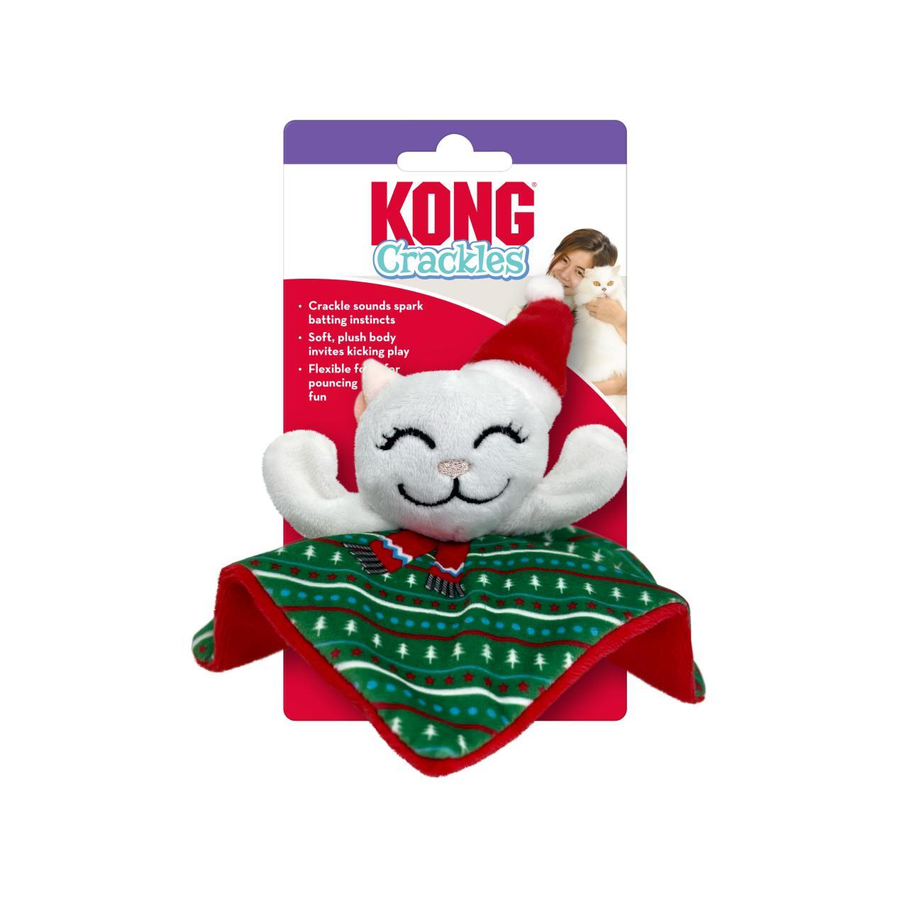 KONG (CAT): Crackles - Christmas Holiday Crackles Santa Kitty Cat (NEW)