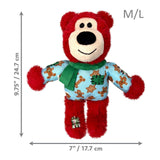 KONG: Christmas Holiday Wild Knots Bear Red (Medium/Large) (NEW)