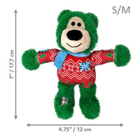 KONG: Christmas Holiday Wild Knots Bear Green (Small/Medium) (NEW)