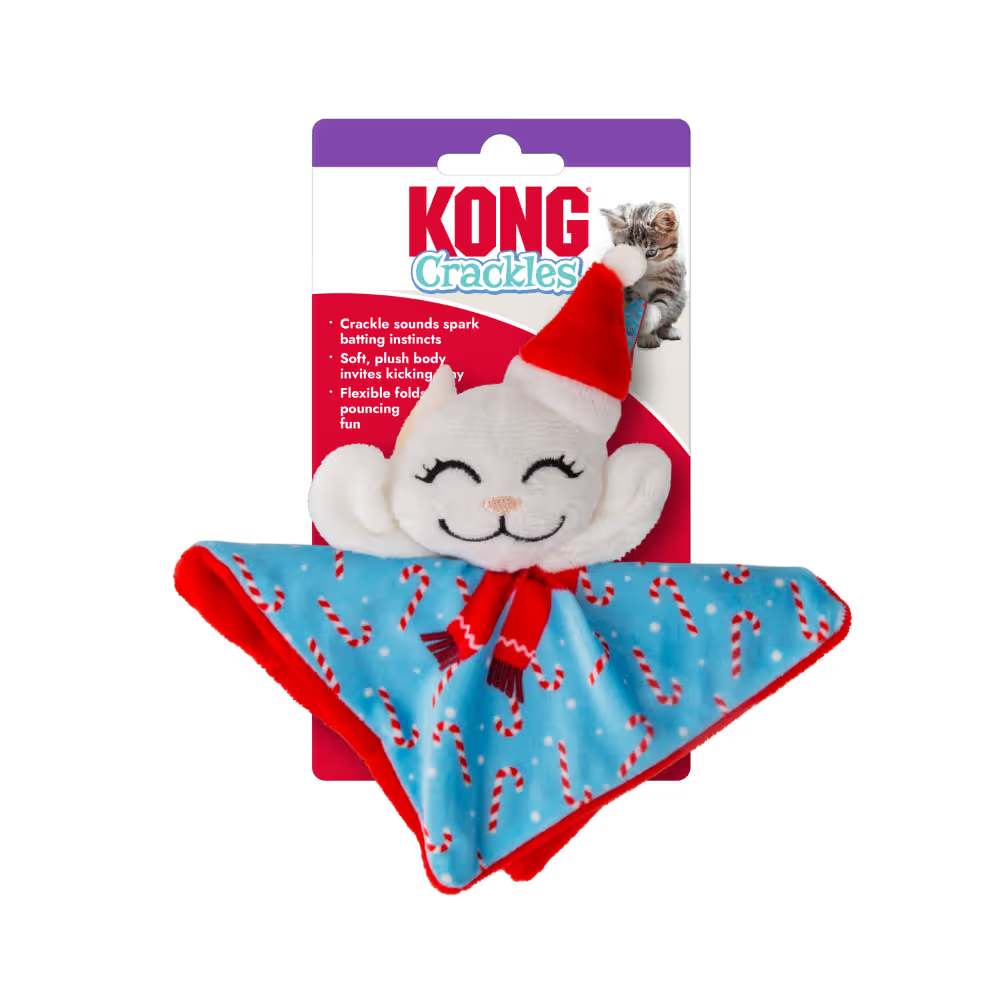 KONG (CAT): Crackles - Holiday Crackles Santa Kitty