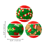 KONG: Holiday Squeaker Balls 6PK - Medium
