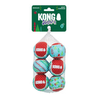 KONG: Holiday Squeak Air Tennis Balls Small - 6 Pack