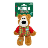 KONG: Christmas Holiday Wild Knots Sweater Bear Red (Small/Medium)