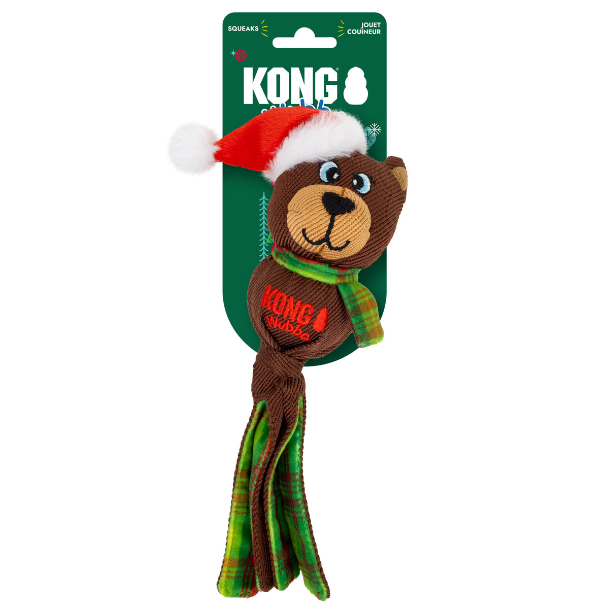 KONG: Holiday Wubba Bear - Small