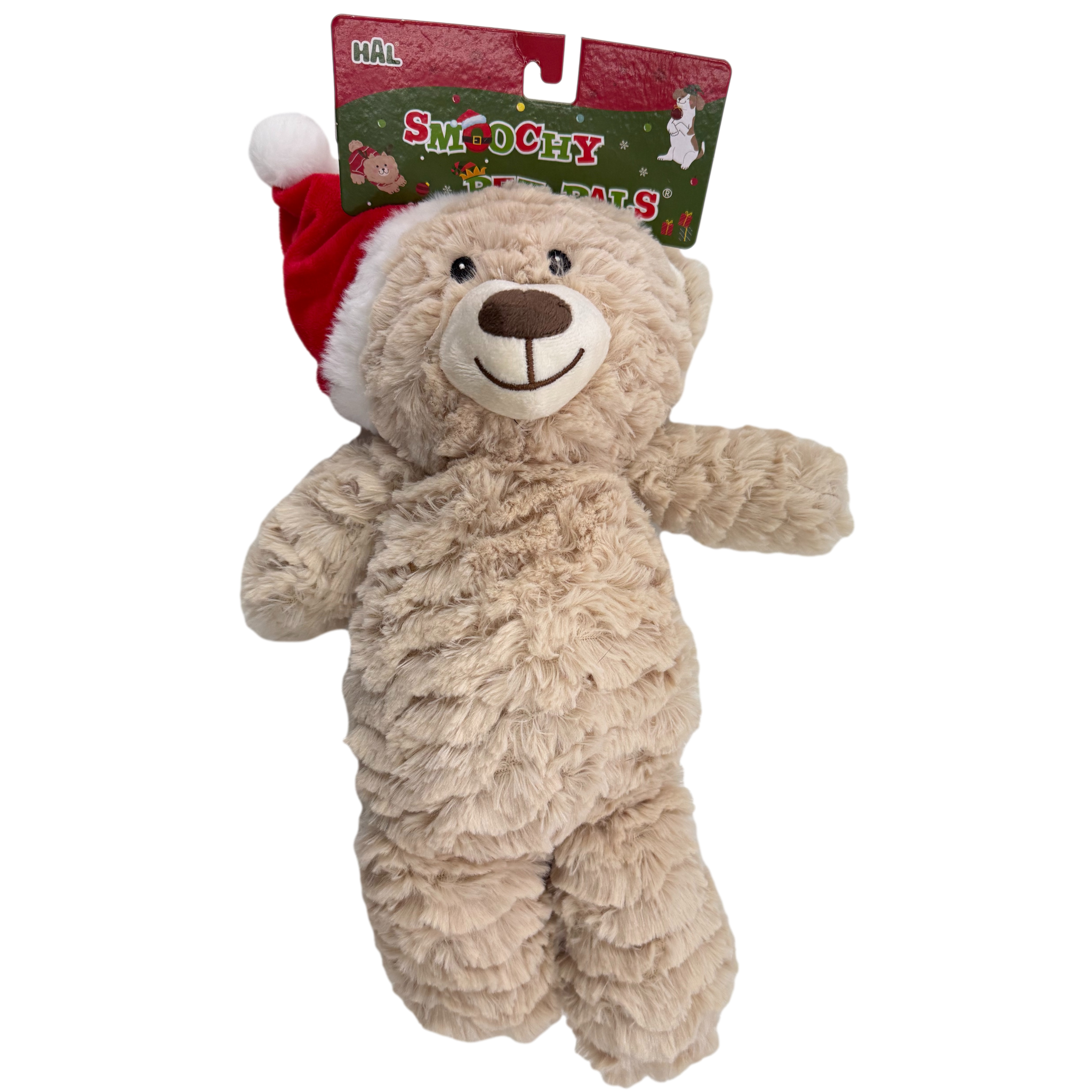 HAL: Smoochy Pet Pals Cream Christmas Teddy
