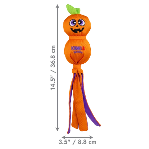 KONG: Halloween Wubba Ballistic Large - Jack-O-Lantern