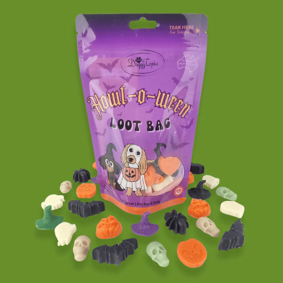 DOG TREATS | Doggy Topia - Howl-o-ween Loot Bag Dog Lollies