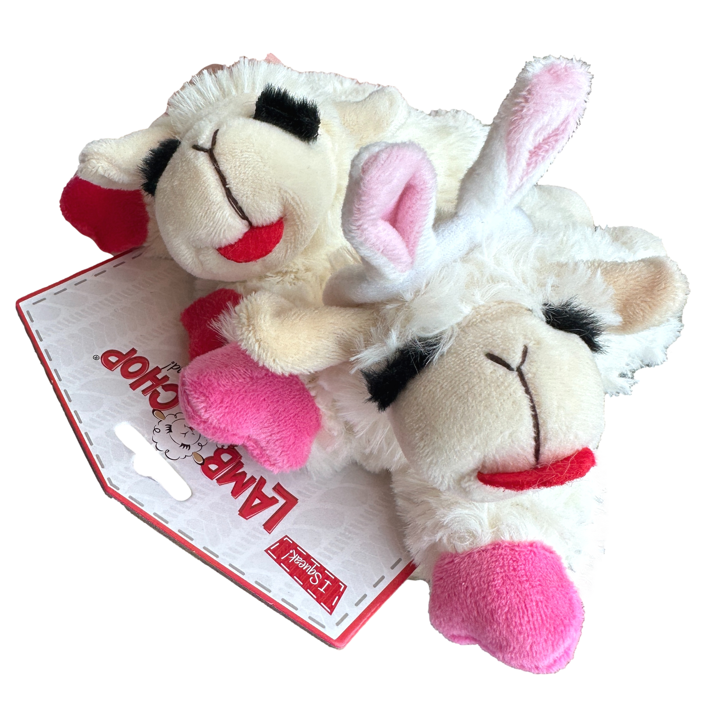 MULTIPET: Lamp Chop (Mini 2 Pack) (Red & Pink)