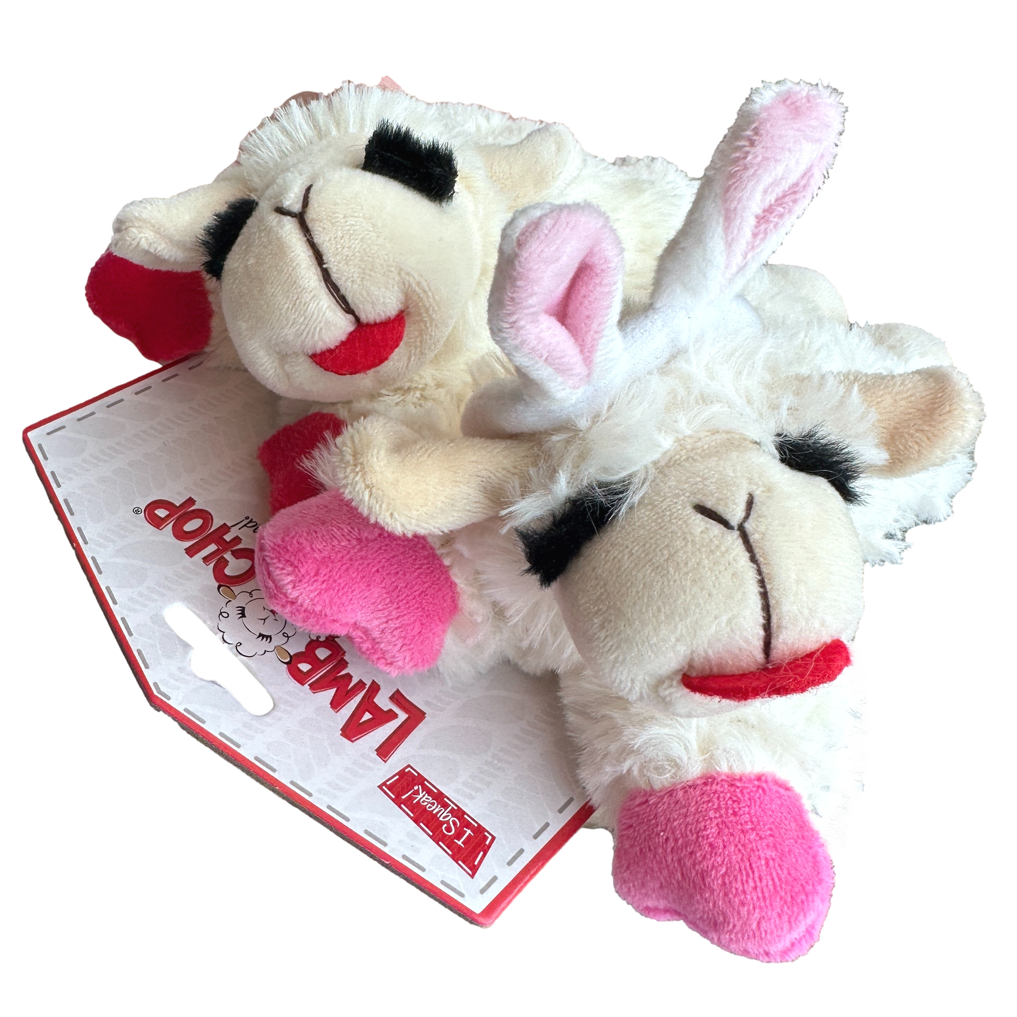 MULTIPET: Lamp Chop (Mini 2 Pack) (Red & Pink)