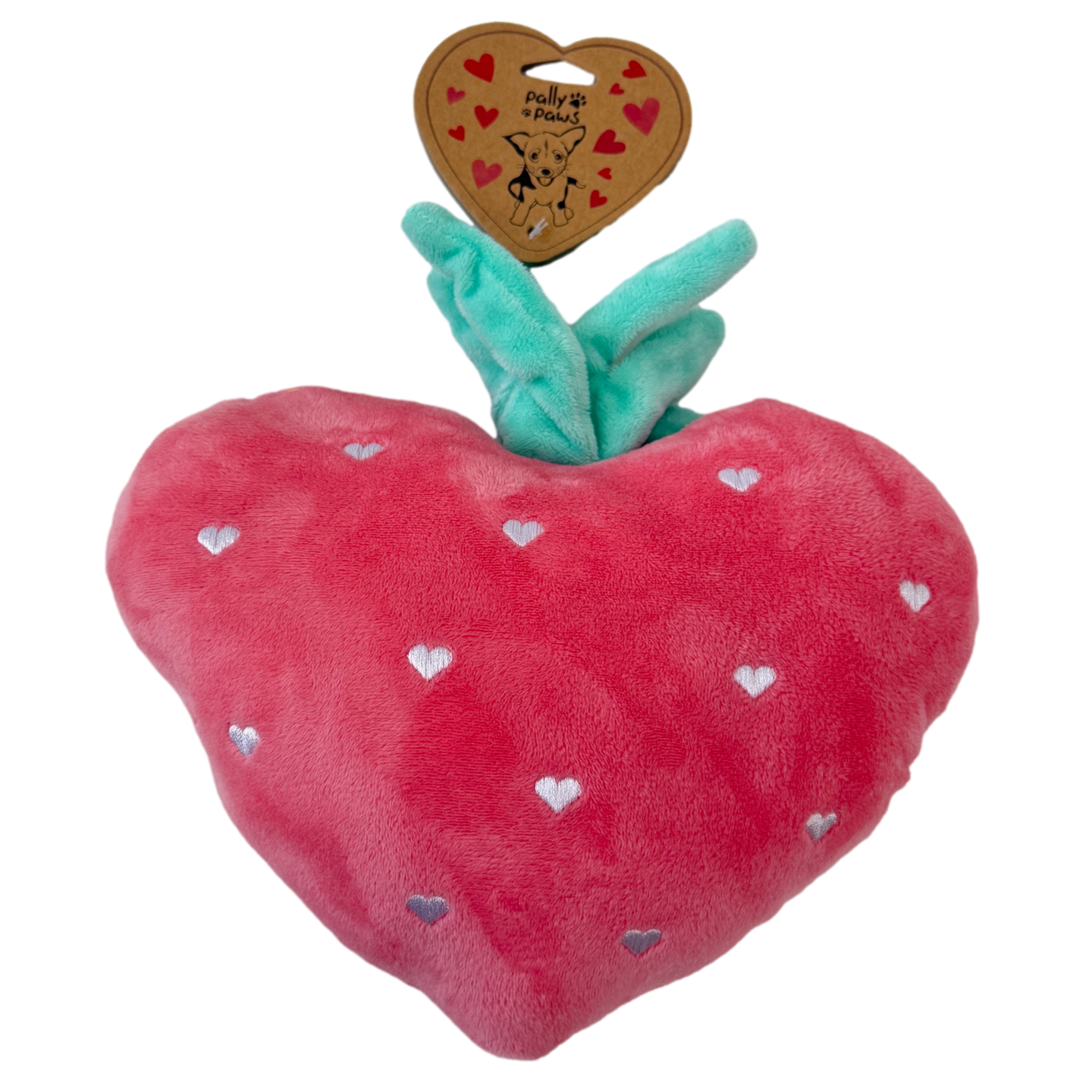 Pally Paws: Strawberry Heart Dog Toy (NEW)