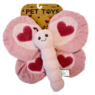 Giftable World: Jumbo Pink Butterfly Dog Toy (NEW)