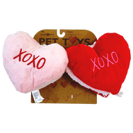 Giftable World: Macaroon Hearts 2 Pack Dog Toy (NEW)