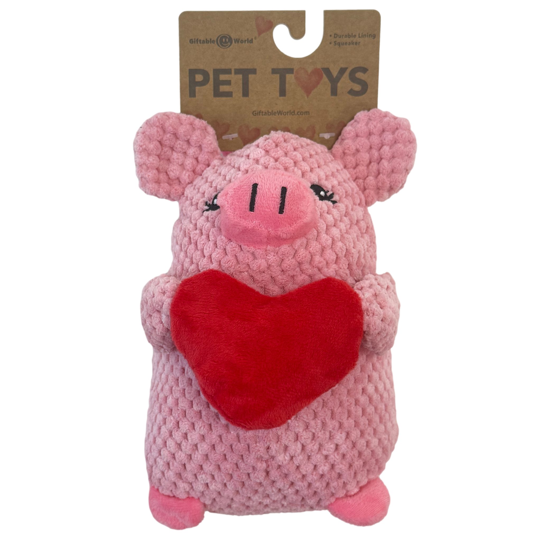 Giftable World: Love Piglet Dog Toy (NEW)