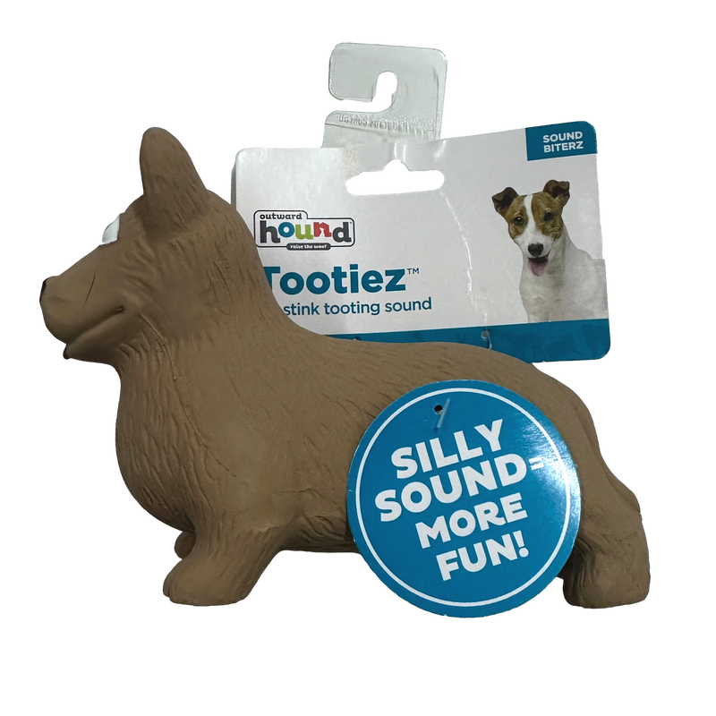 Outward Hound: Tootiez Latex Grunter Dog Toy - Corgi