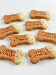 DOG TREATS | The Organic Dog Co: Jumbo Happy Birthday Bone (1 Pce)