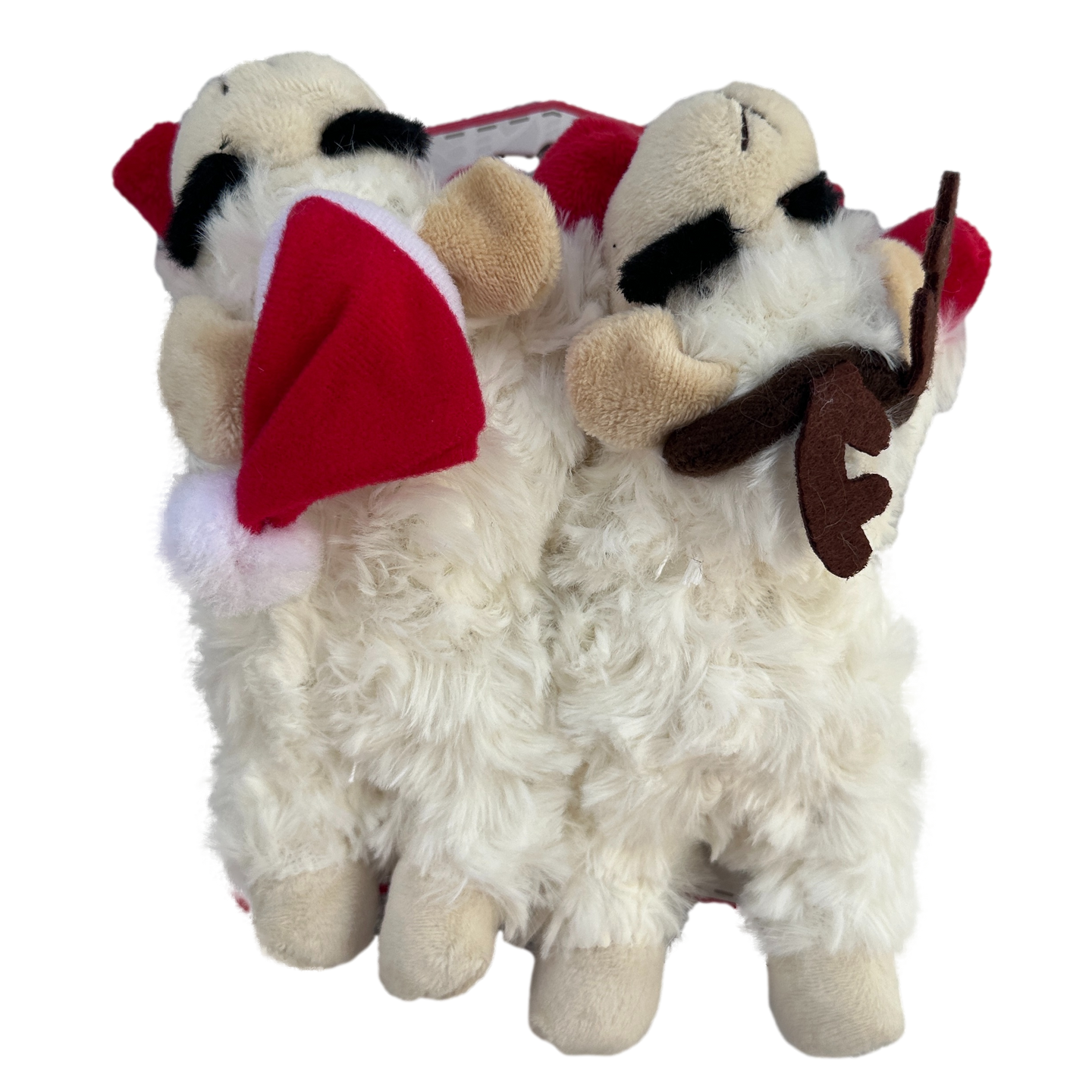 MULTIPET: Christmas Lamp Chop (Mini 2 Pack) - Santa Hat & Antler