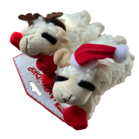 MULTIPET: Christmas Lamp Chop (Mini 2 Pack) - Santa Hat & Antler